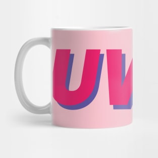 uwu redder with blue shadow Mug